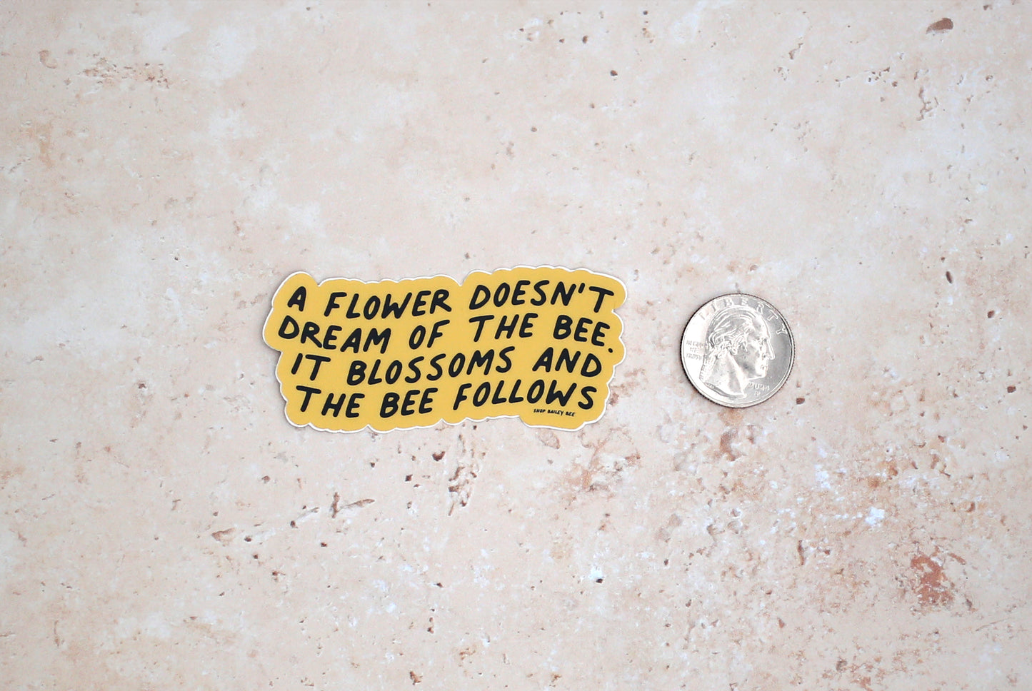 Flower Doesn't Dream of the Bee Sticker