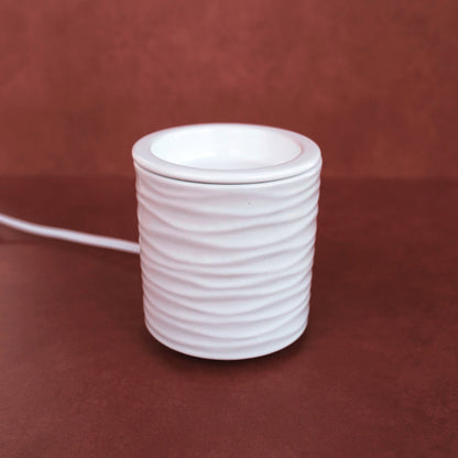 white wavy wax warmer product photo